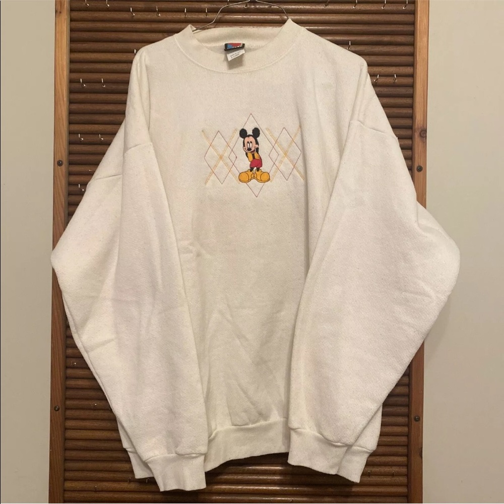 Vintage Mickey Unlimited Mickey Mouse Sweatshirt Embroidered USA Made XL